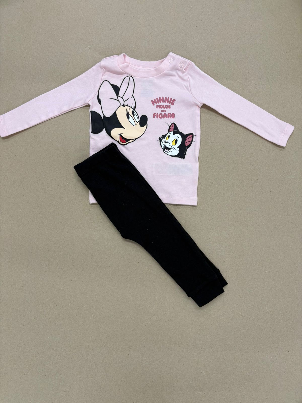 MINNIE  Mouse AND FIGAROF - Full sleeve (snap button)