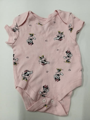 Pink with mickey - Baby Romper