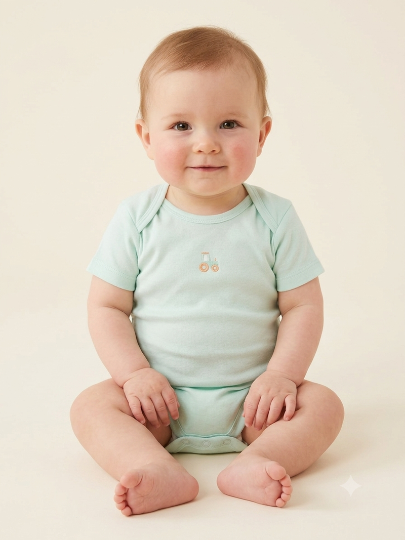 Pista  half green truck Half sleeve Baby romber