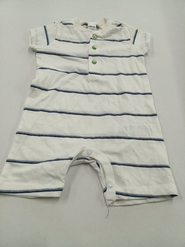 White with black line -High  Quality Baby half Jumpsuits