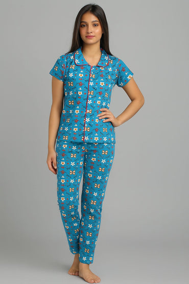 TEENAGE GIRLS COLLAR NIGHT SUITS INC:04