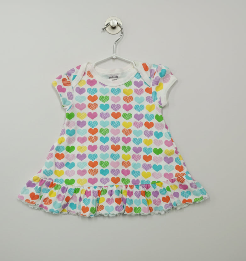 Rainbow heart-Half Sleeve top