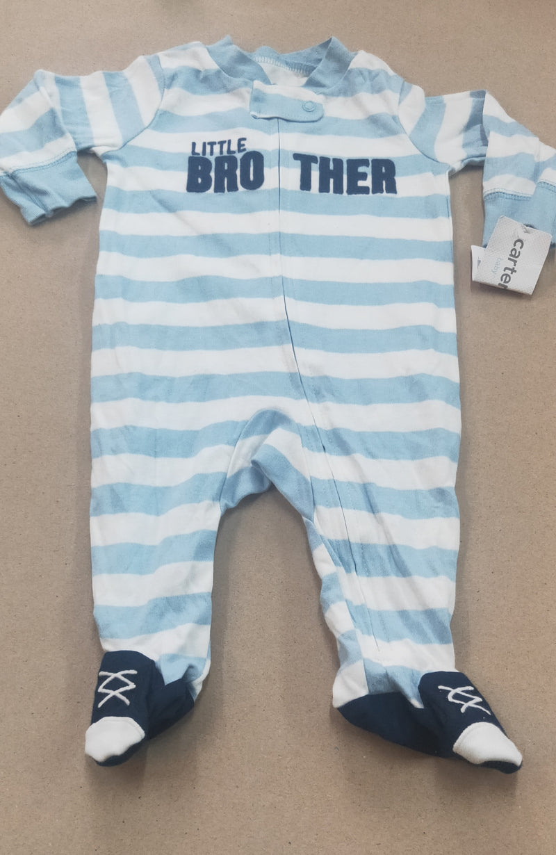 Little brother with shoe baby high quality jumpsuit (snap button)