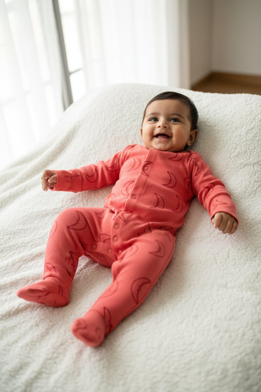 Red half moon 🌙  - Baby Jumpsuits High Quality