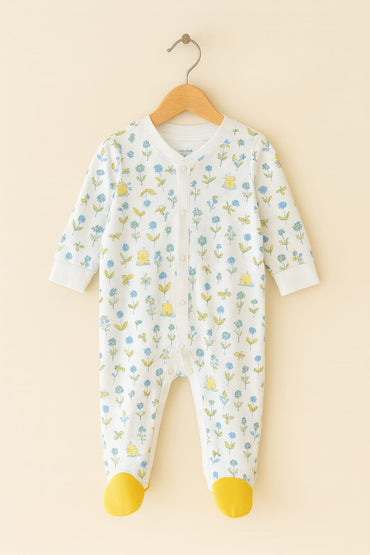 White with Yellow tree -Jumpsuits High Quality