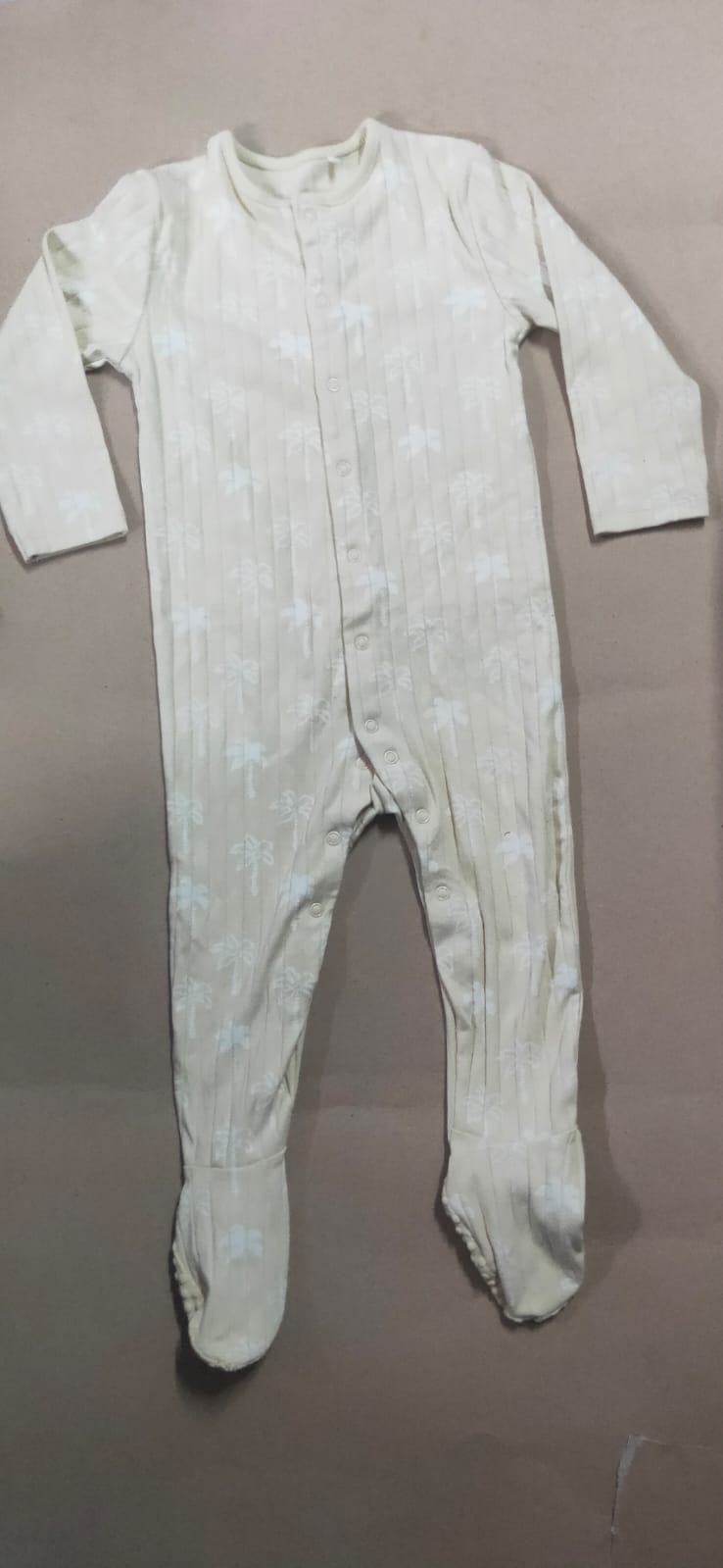 Peach half white palm trees 🌴 🌴 Baby High quality jumpsuit