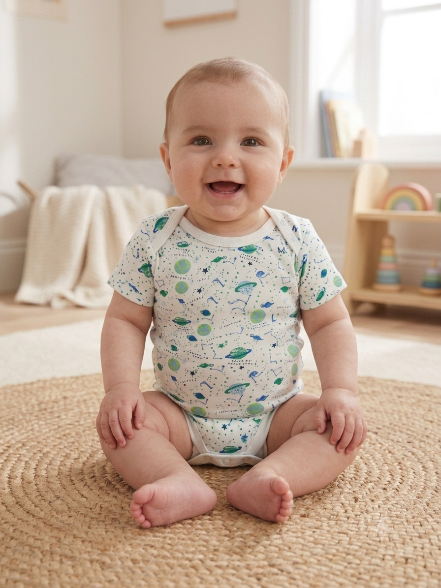 Green solar planet half sleeve Baby romber