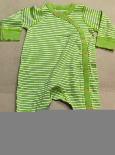 Light 💚 green lines side button -Baby High quality jumpsuit