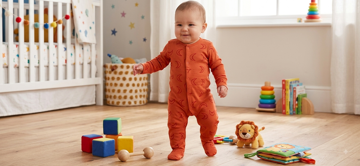 Orange moon -Baby high quality jumpsuit