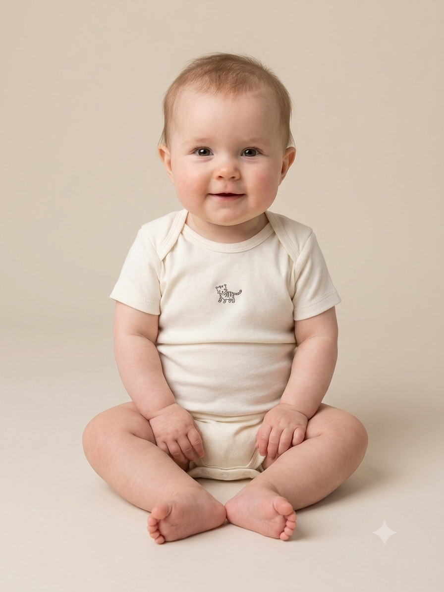 Half white tiger Half sleeve Baby romber