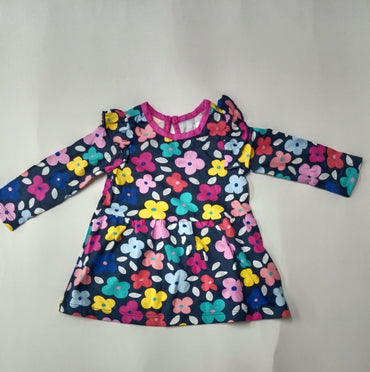 Multi colour flowers -Baby full Sleeveless top