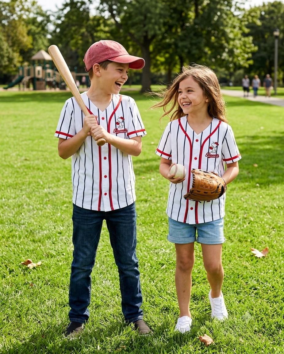 White with Red peanuts -Shirts