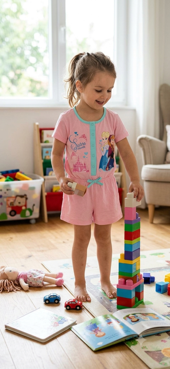 Light pink with sistes forever- Baby half Jumpsuit