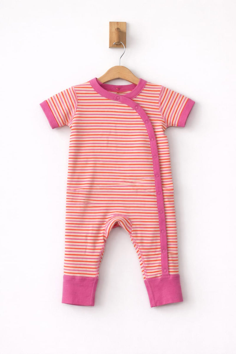 Pink lines- Baby Jumpsuit