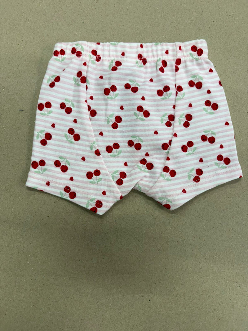 Cherry -Baby Shorts Set