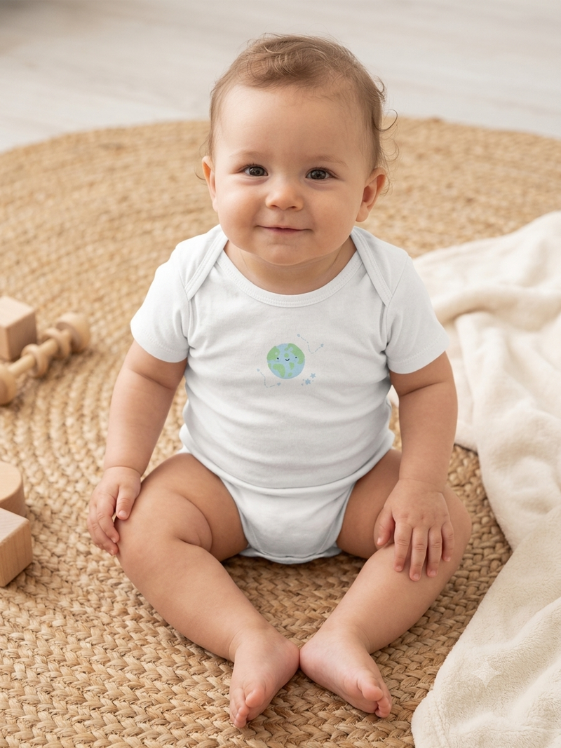 White earth half sleeve Baby romber