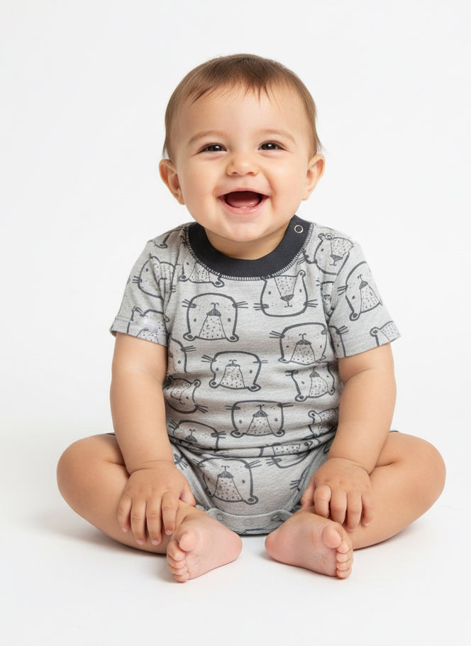 Black Bear 🐻 Baby High Quality half Jumpsuits
