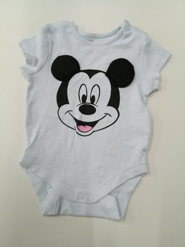 Light blue with black Mickey Romper