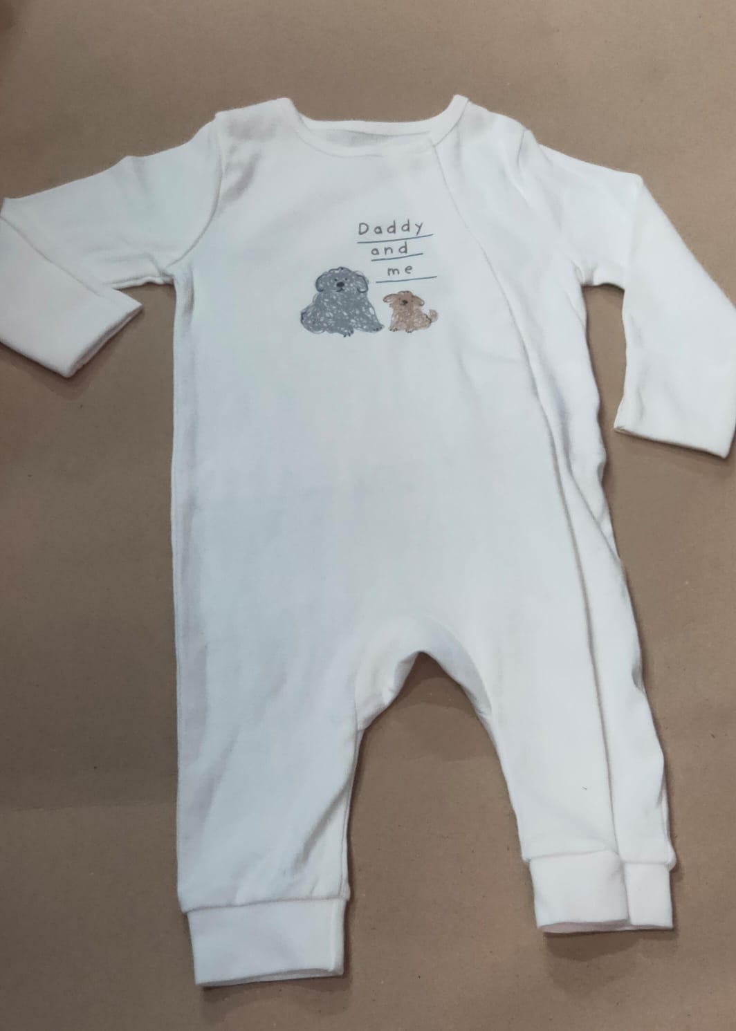 White Daddy and me dog🐕pick with shoes Baby high quality jumpsuits
