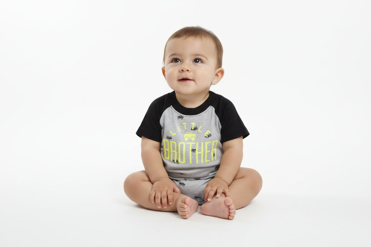 LITTLE BROTHER -Baby High Quality half Jumpsuits