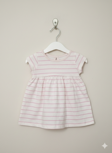 Pink line -Baby frock