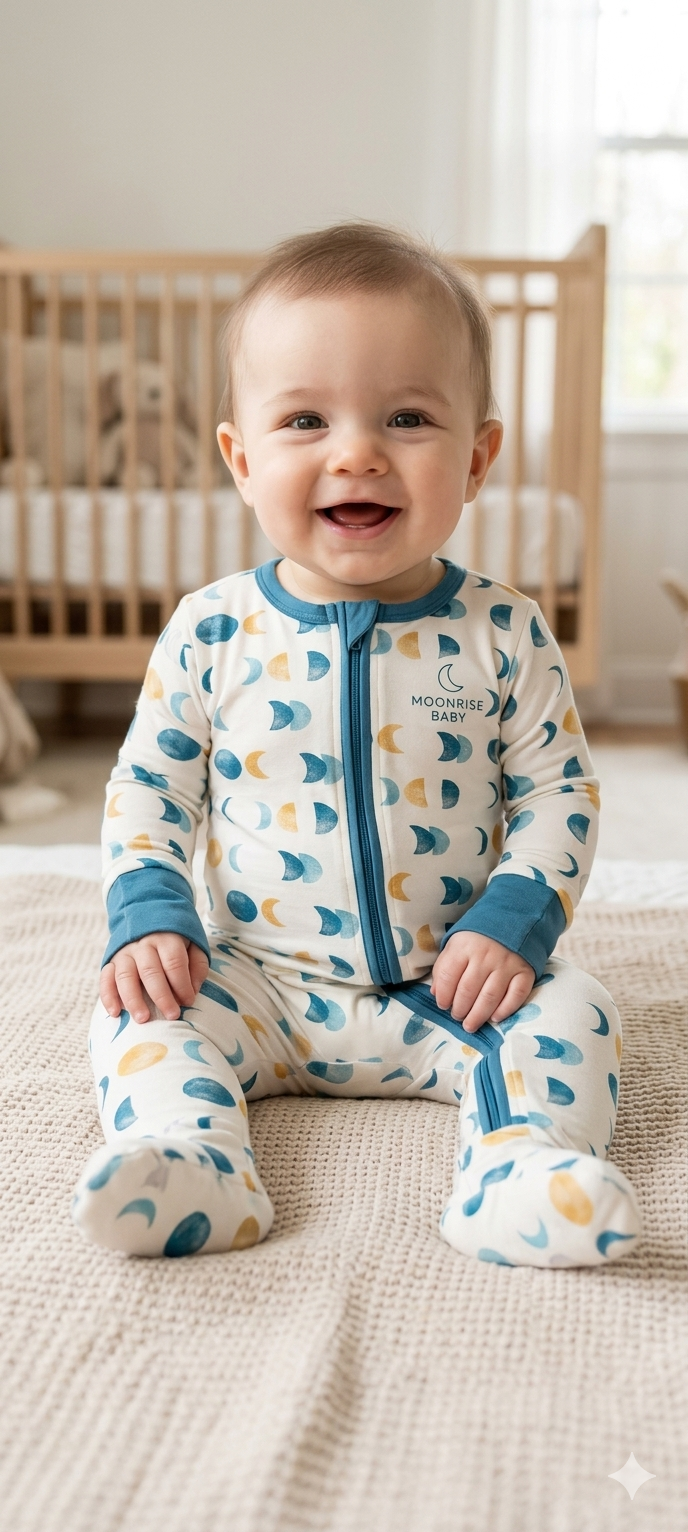 Blue &orange moon-high Quality Baby Jumpsuit