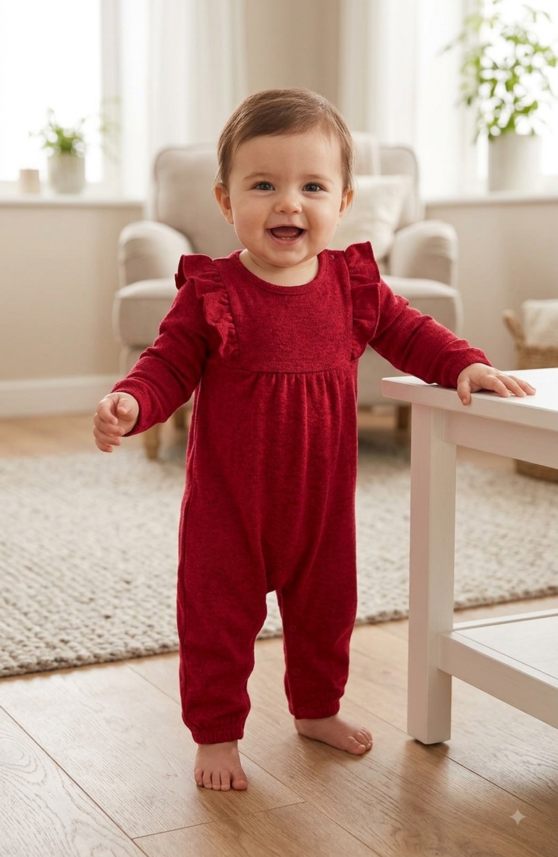 ♥️ Red frock style Baby high quality jumpsuit