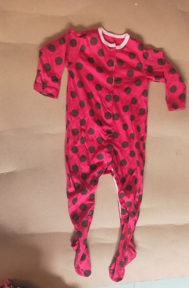 Red & black circle  with shoes Baby high quality jumpsuit