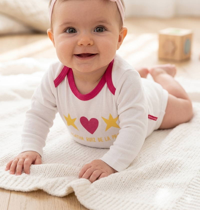 White with pink 🩷 Baby Romper