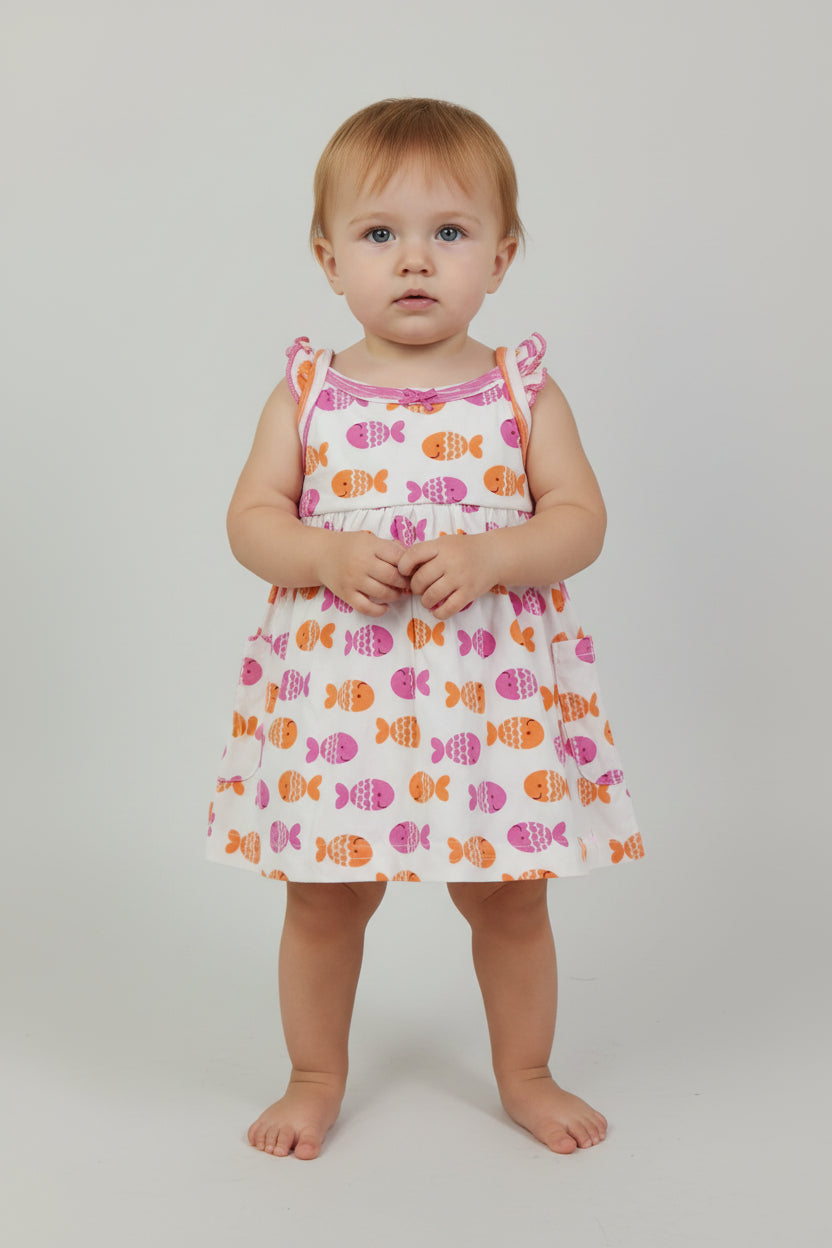 Fish -Baby Sleeveless Frock