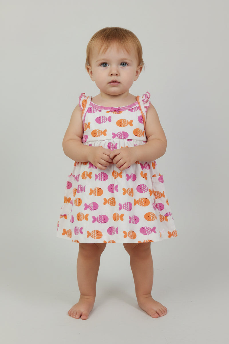 Fish -Baby Sleeveless Frock