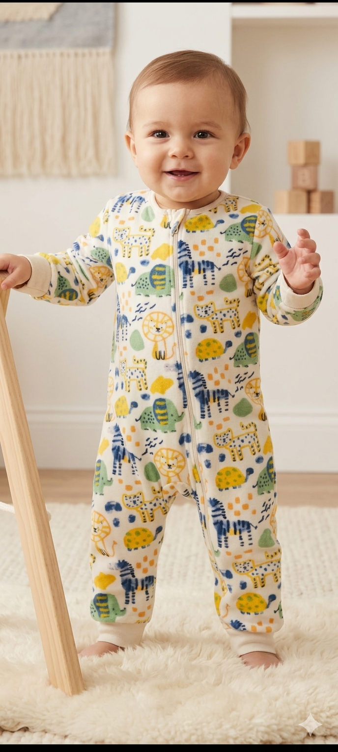 Animal print full jumpsuit