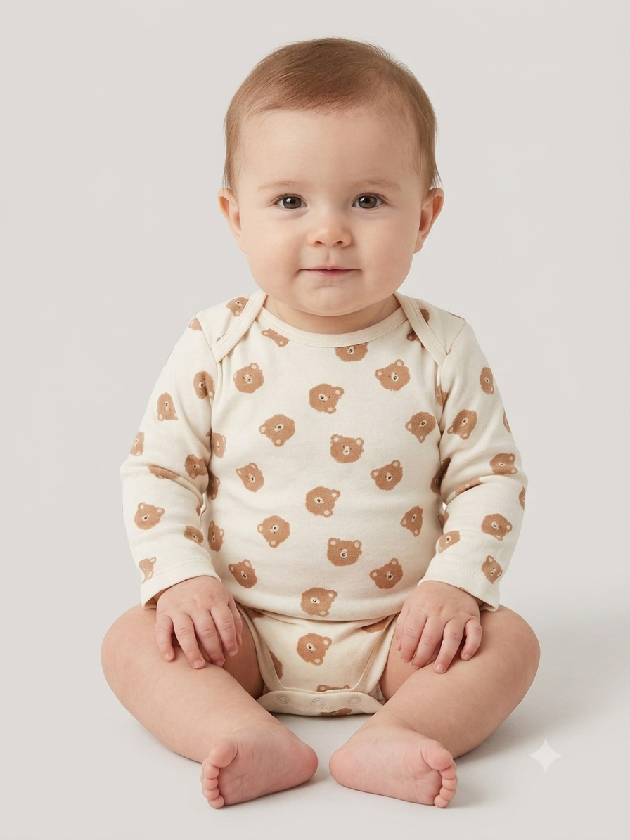 Half white teddy face 🧸 Baby romber