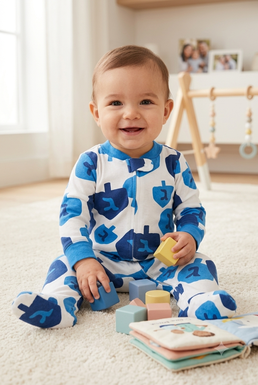White with dark blue with shoe (zipper)- Baby high quality jumpsuit