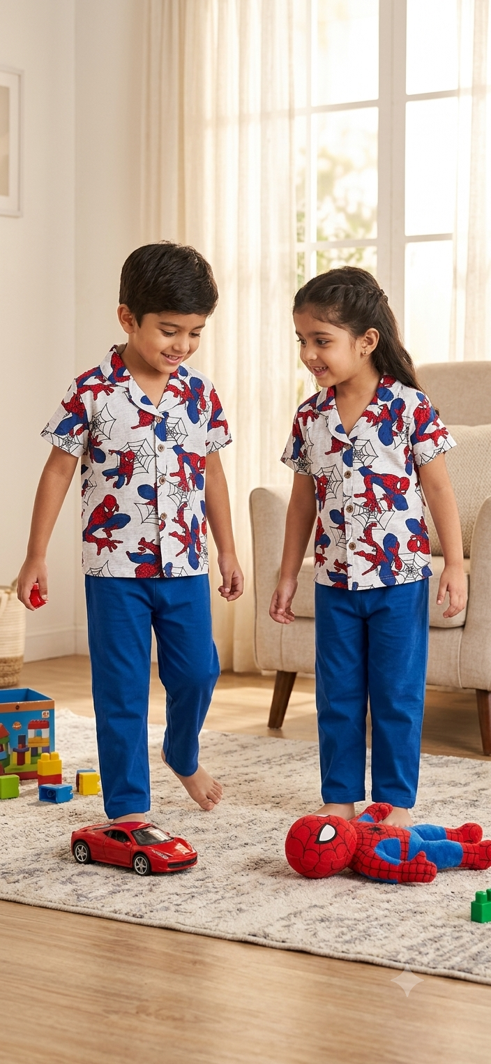 Spider man -Collar Night Suit