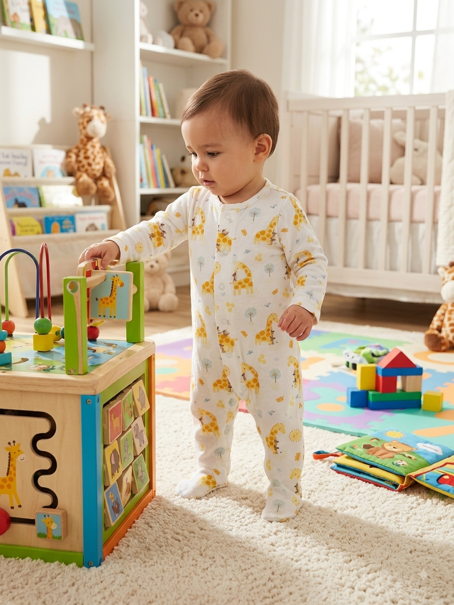 yellow giraffe -Baby High quality jumpsuit