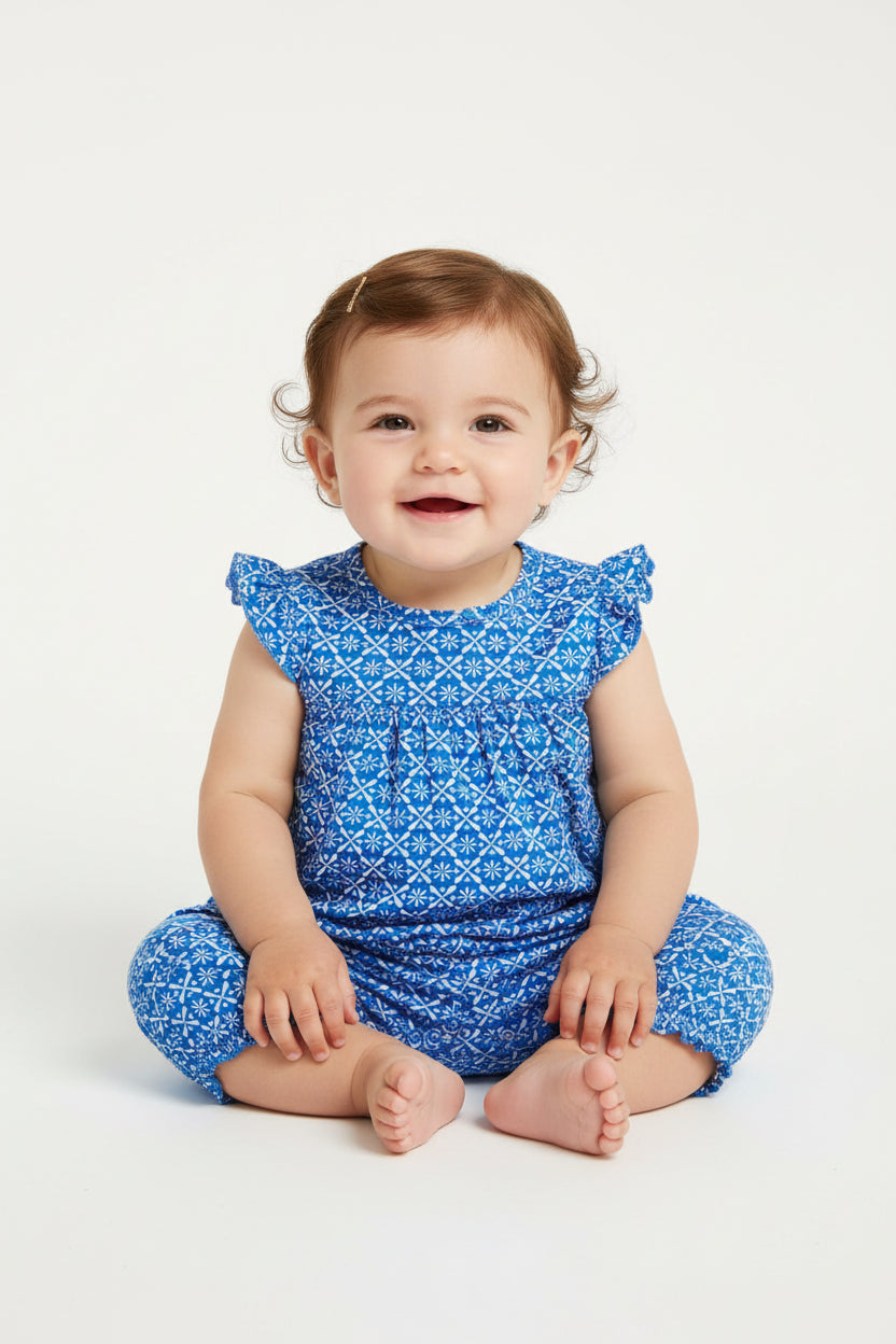 Light blue - Baby High Quality half Jumpsuits