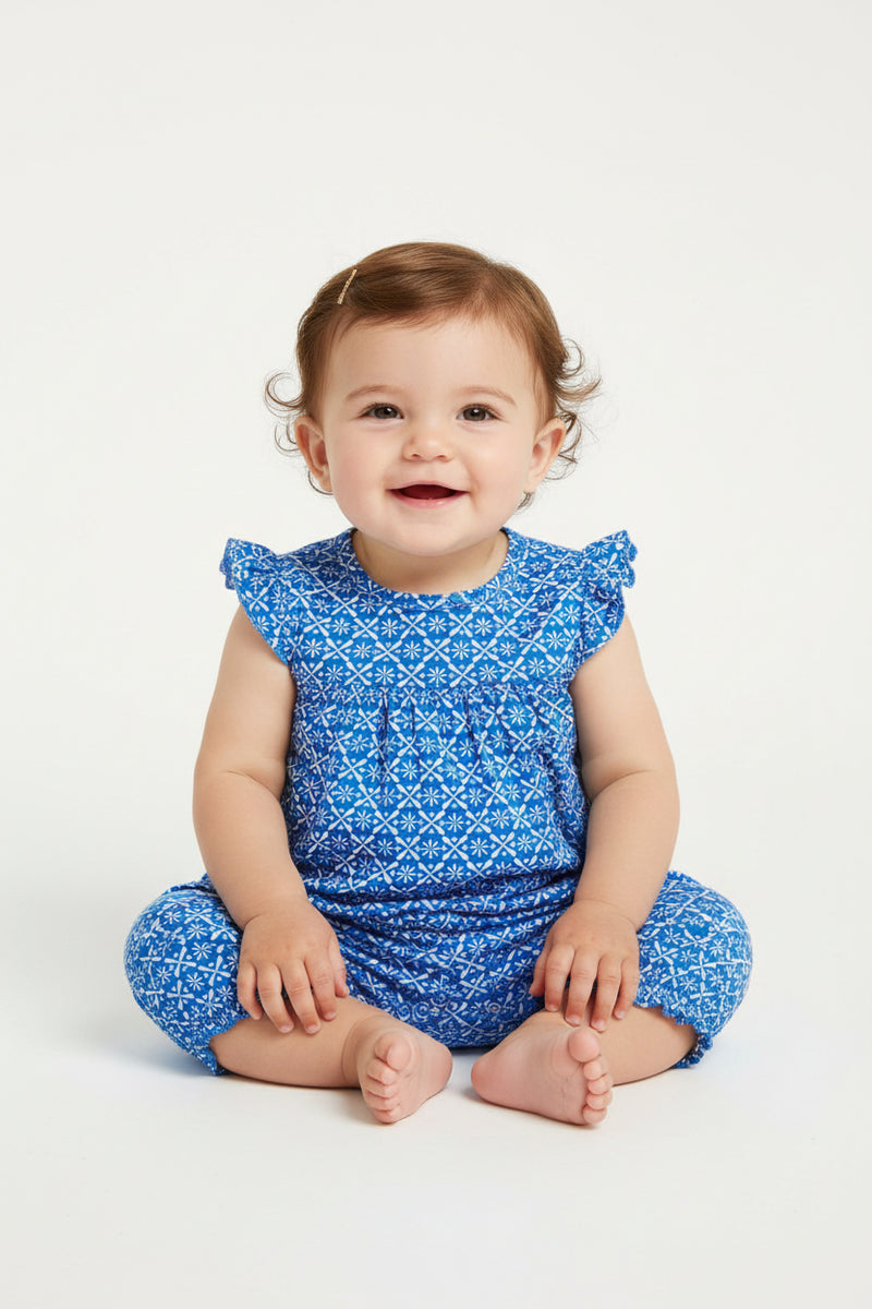 Light blue - Baby High Quality half Jumpsuits