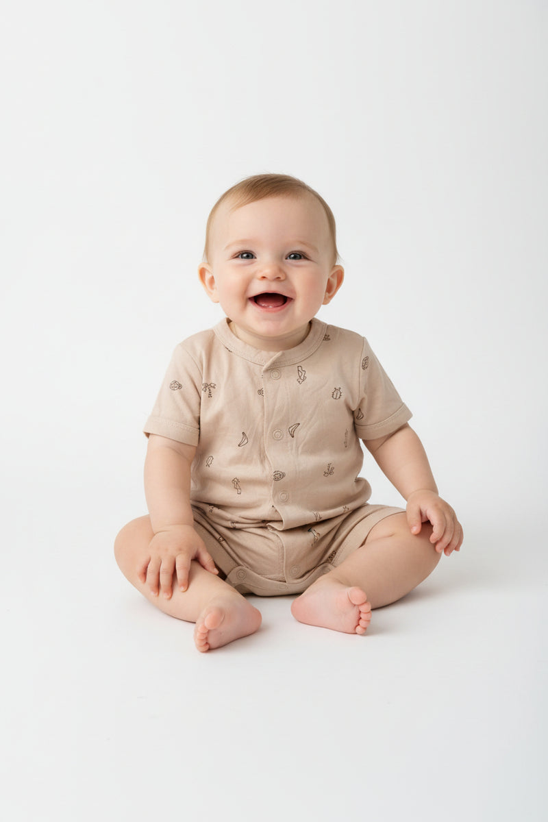 Biscuit colour-Baby High Quality half Jumpsuits