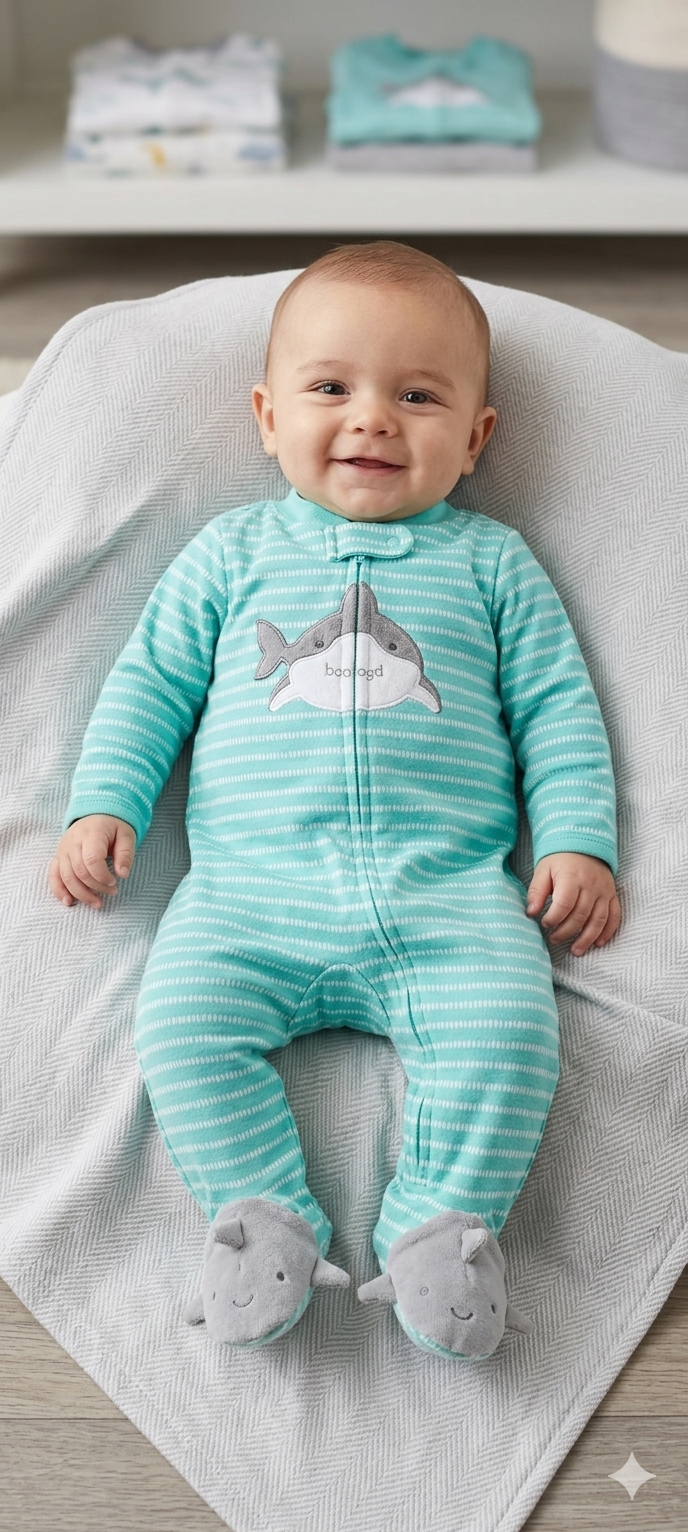Sky blue 🐋- baby high quality jumpsuit