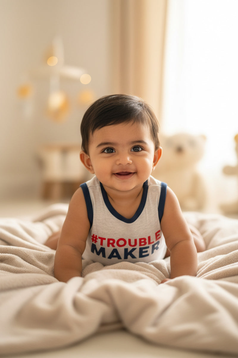 #TROUBLE MAKER-Baby High Quality half Jumpsuits