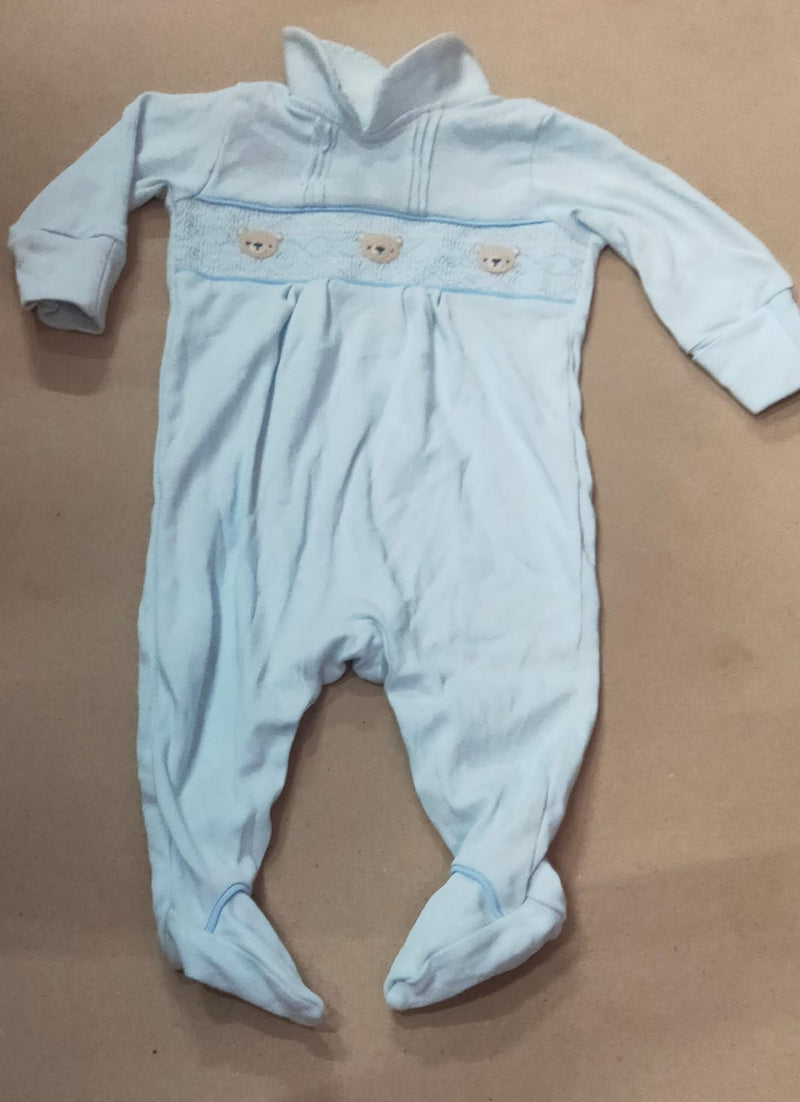 Sky blue  frock style -with shoe Baby high quality jumpsuit