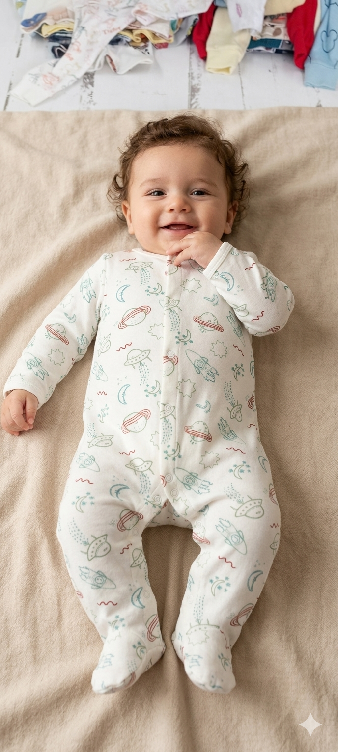 Space theme -Baby High quality jumpsuit