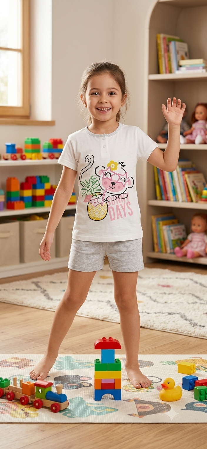 Kids half Sleeve shorts Set