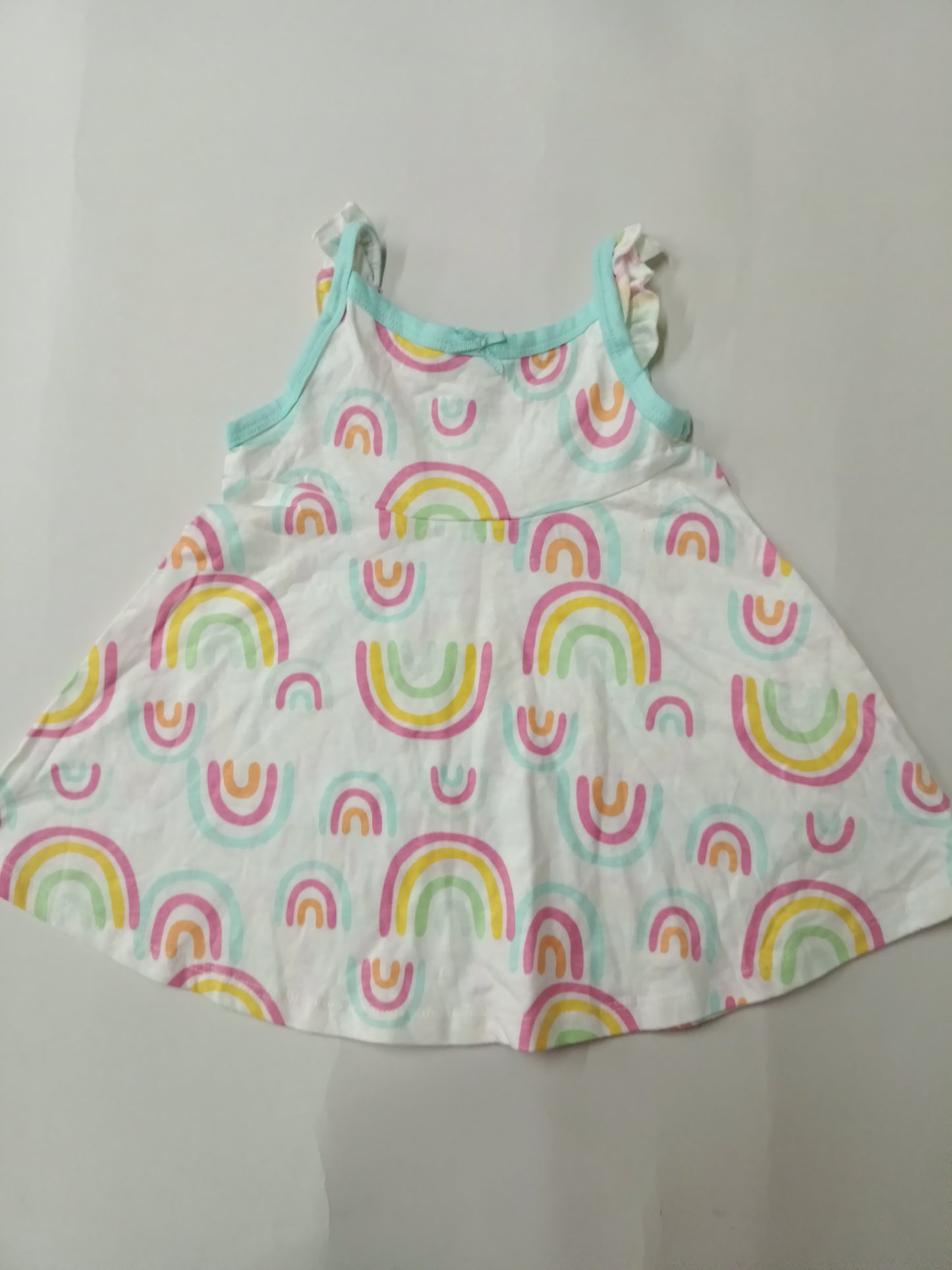 Rainbow -Baby Sleeveless frock