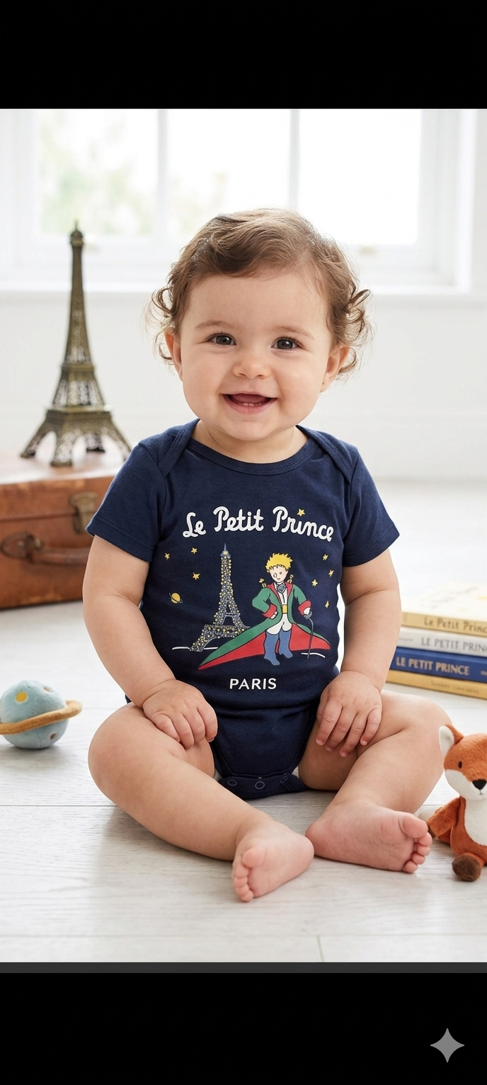 Le petit prince  black - Baby Romper