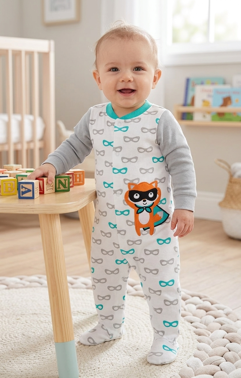 White & blue grey glasses fog 🦊 with shoe Baby high quality jumpsuit
