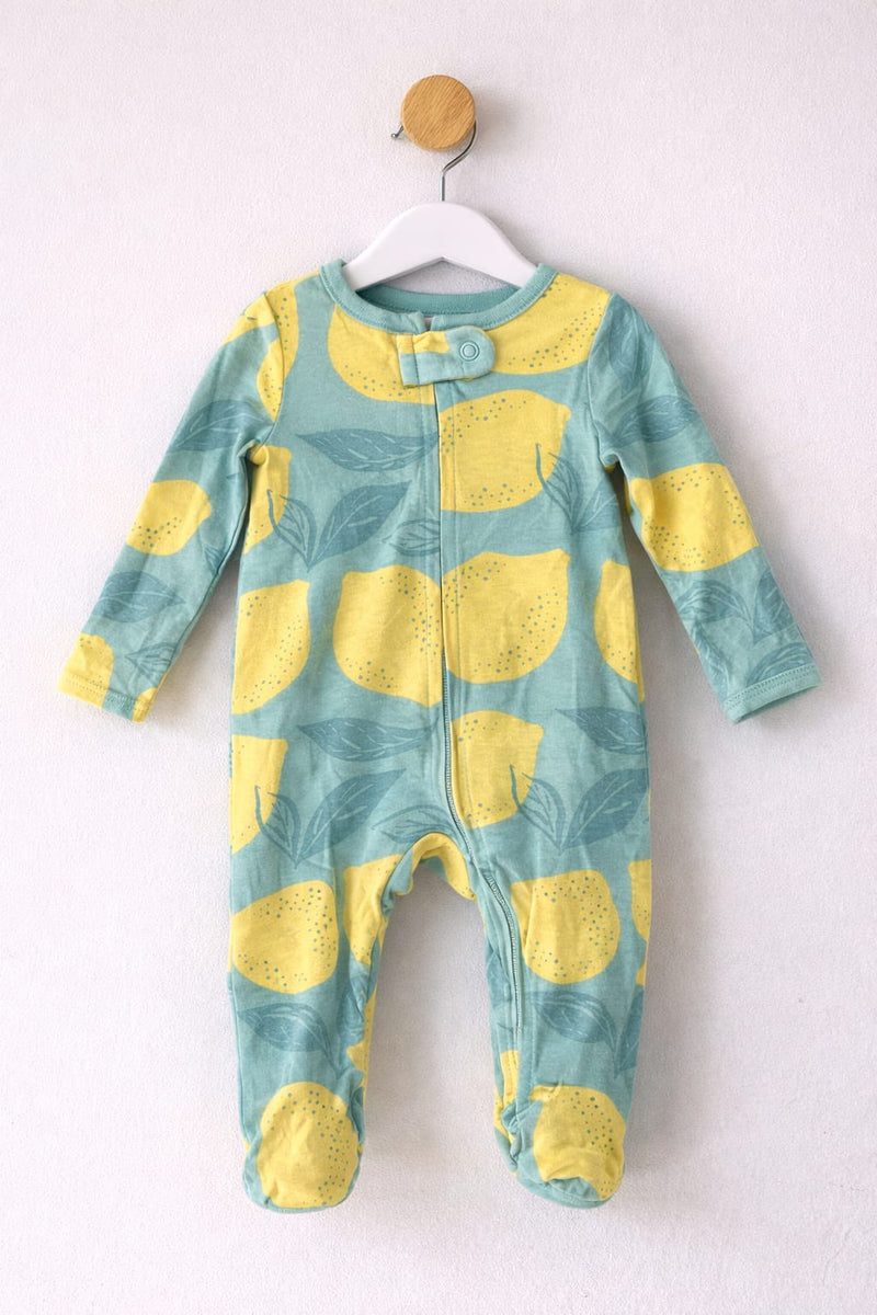 Green with lemon 🍋- High Quality Baby Jumpsuit