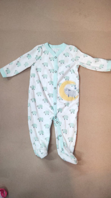 White blue 🐑 sheep with shoes Baby High quality Jumpsuits